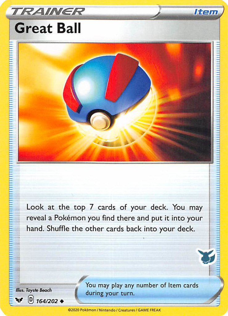 Great Ball (164/202) (Eevee Deck) [Battle Academy 2022] | Dragon's Lair Comics and Fantasy Houston TX