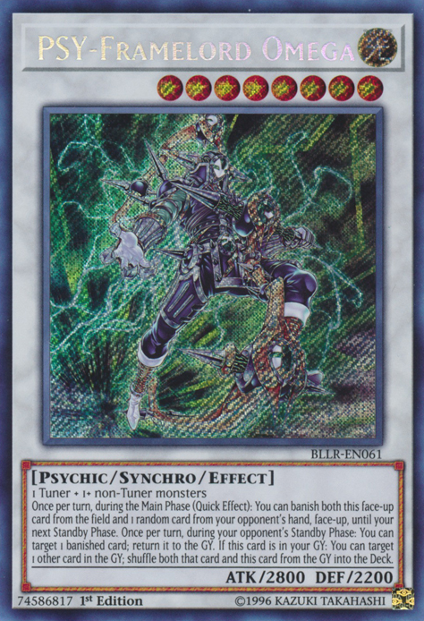 PSY-Framelord Omega [BLLR-EN061] Secret Rare | Dragon's Lair Comics and Fantasy Houston TX