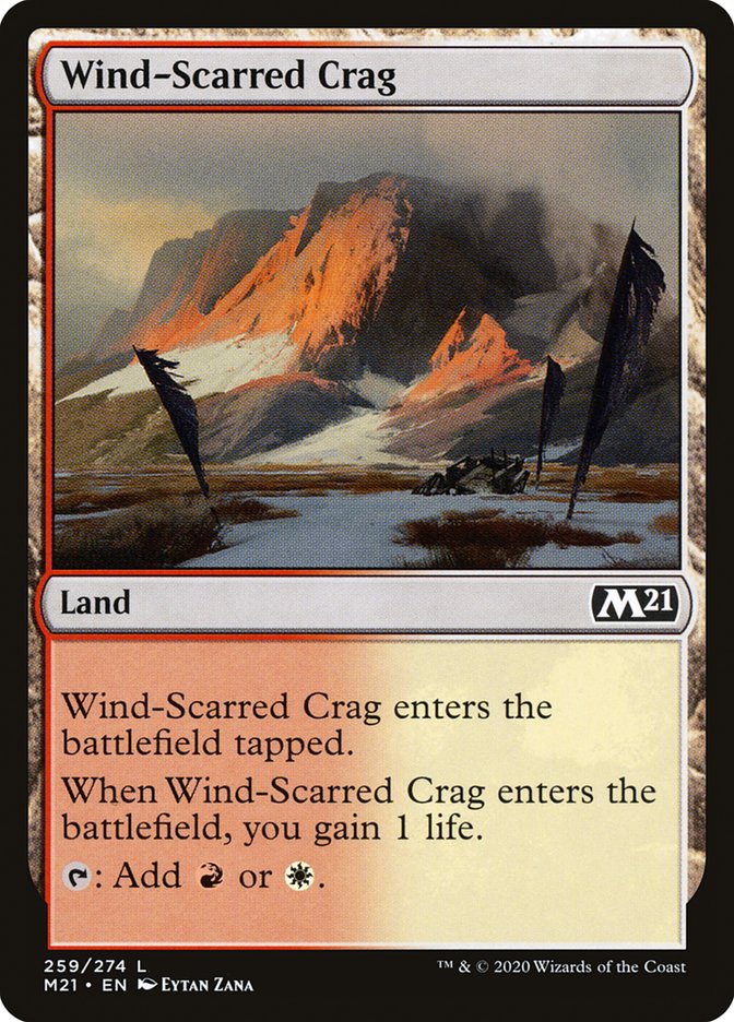 Wind-Scarred Crag [Core Set 2021] | Dragon's Lair Comics and Fantasy Houston TX