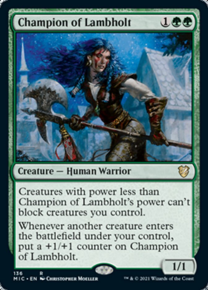 Champion of Lambholt [Innistrad: Midnight Hunt Commander] | Dragon's Lair Comics and Fantasy Houston TX