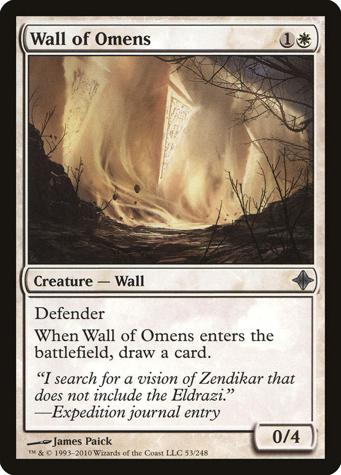 Wall of Omens [Rise of the Eldrazi] | Dragon's Lair Comics and Fantasy Houston TX