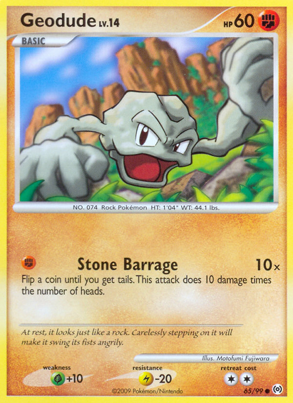 Geodude (65/99) [Platinum: Arceus] | Dragon's Lair Comics and Fantasy Houston TX