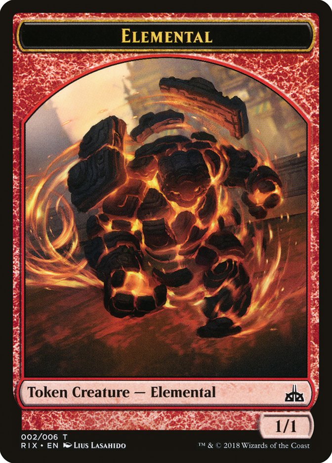 Elemental Token (002/006) [Rivals of Ixalan Tokens] | Dragon's Lair Comics and Fantasy Houston TX