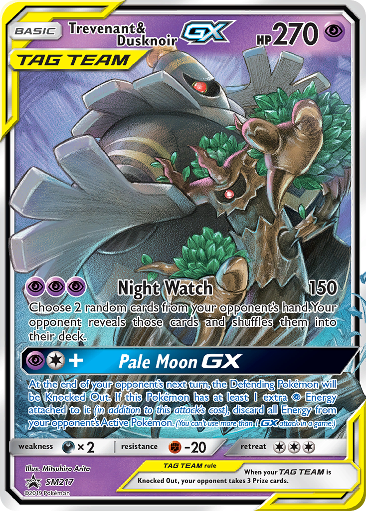 Trevenant & Dusknoir GX (SM217) [Sun & Moon: Black Star Promos] | Dragon's Lair Comics and Fantasy Houston TX