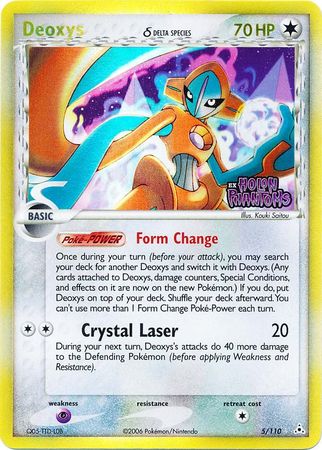 Deoxys (5/110) (Delta Species) (Stamped) [EX: Holon Phantoms] | Dragon's Lair Comics and Fantasy Houston TX