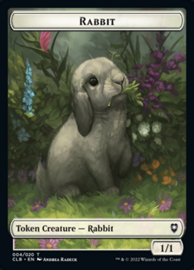 Rabbit Token [Commander Legends: Battle for Baldur's Gate Tokens] | Dragon's Lair Comics and Fantasy Houston TX