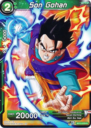 Son Gohan (Green) (BT11-076) [Vermilion Bloodline 2nd Edition] | Dragon's Lair Comics and Fantasy Houston TX