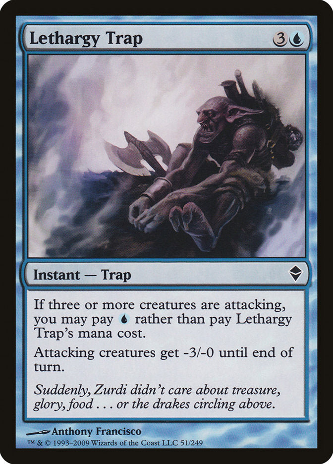 Lethargy Trap [Zendikar] | Dragon's Lair Comics and Fantasy Houston TX