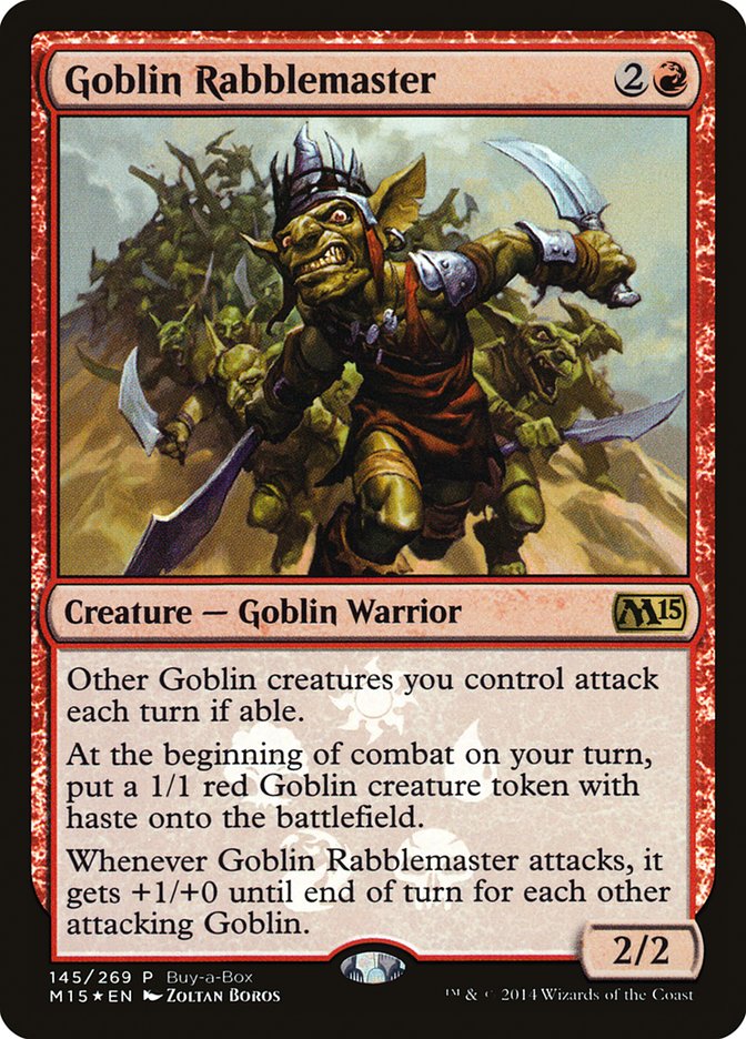 Goblin Rabblemaster (Buy-A-Box) [Magic 2015 Promos] | Dragon's Lair Comics and Fantasy Houston TX