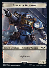 Astartes Warrior // Robot Double-Sided Token (Surge Foil) [Warhammer 40,000 Tokens] | Dragon's Lair Comics and Fantasy Houston TX