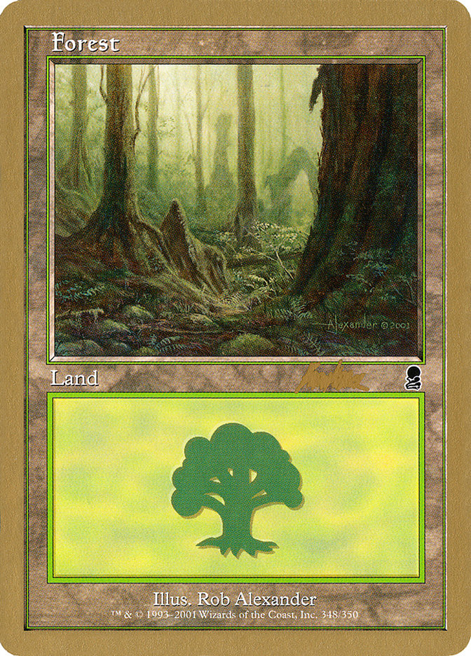 Forest (bk348) (Brian Kibler) [World Championship Decks 2002] | Dragon's Lair Comics and Fantasy Houston TX