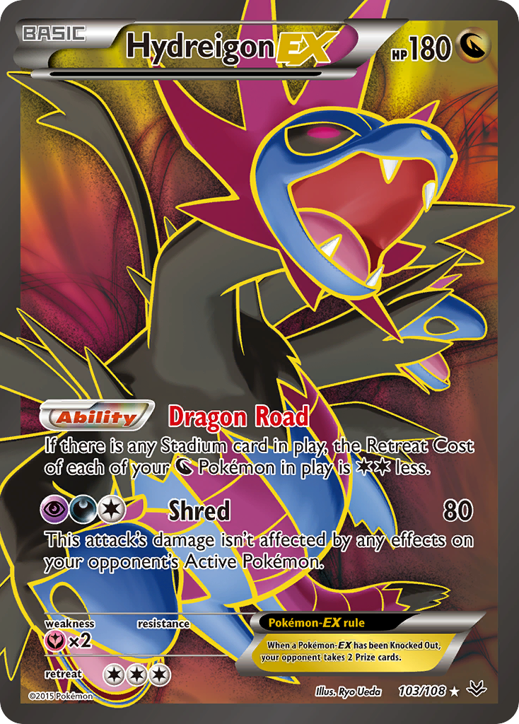 Hydreigon EX (103/108) [XY: Roaring Skies] | Dragon's Lair Comics and Fantasy Houston TX