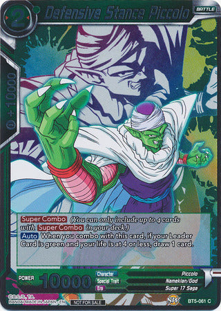 Defensive Stance Piccolo (Event Pack 4) (BT5-061) [Promotion Cards] | Dragon's Lair Comics and Fantasy Houston TX