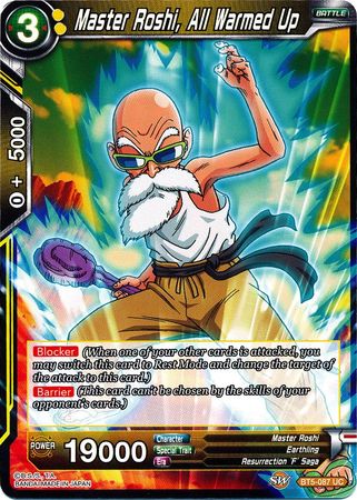 Master Roshi, All Warmed Up (BT5-087) [Miraculous Revival] | Dragon's Lair Comics and Fantasy Houston TX