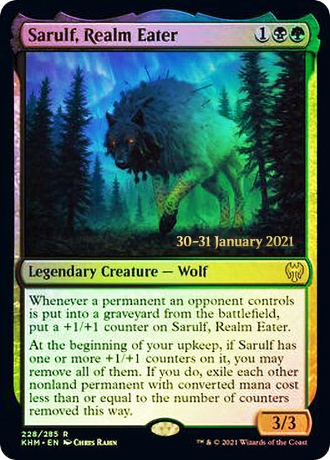 Sarulf, Realm Eater [Kaldheim Prerelease Promos] | Dragon's Lair Comics and Fantasy Houston TX