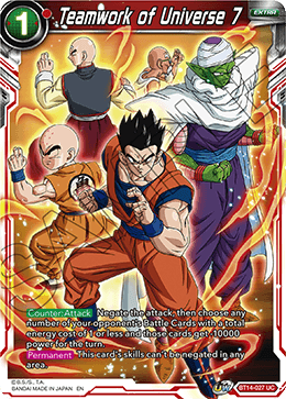 Teamwork of Universe 7 (BT14-027) [Cross Spirits] | Dragon's Lair Comics and Fantasy Houston TX