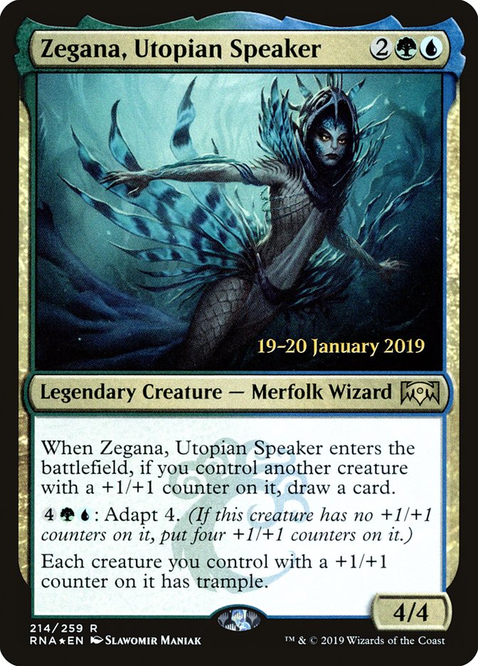 Zegana, Utopian Speaker [Ravnica Allegiance Prerelease Promos] | Dragon's Lair Comics and Fantasy Houston TX