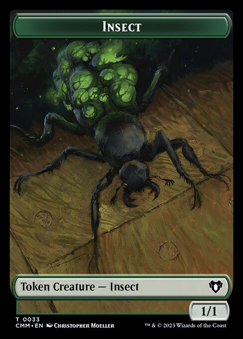 Bird // Insect Double-Sided Token [Commander Masters Tokens] | Dragon's Lair Comics and Fantasy Houston TX