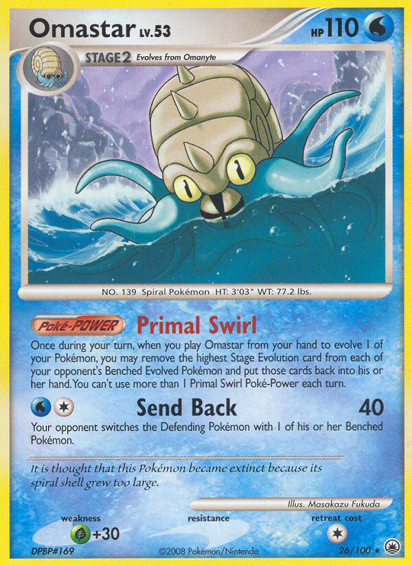 Omastar (26/100) [Diamond & Pearl: Majestic Dawn] | Dragon's Lair Comics and Fantasy Houston TX