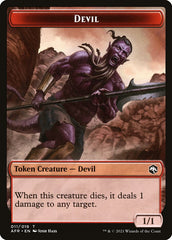 Devil // Zombie Double-Sided Token [Dungeons & Dragons: Adventures in the Forgotten Realms Tokens] | Dragon's Lair Comics and Fantasy Houston TX