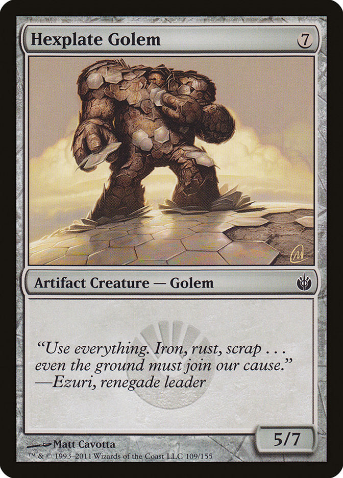 Hexplate Golem [Mirrodin Besieged] | Dragon's Lair Comics and Fantasy Houston TX