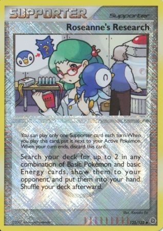 Roseanne's Research (125/132) (League Promos) [Diamond & Pearl: Secret Wonders] | Dragon's Lair Comics and Fantasy Houston TX