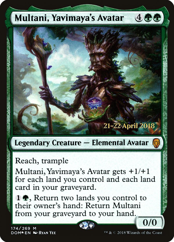 Multani, Yavimaya's Avatar [Dominaria Prerelease Promos] | Dragon's Lair Comics and Fantasy Houston TX