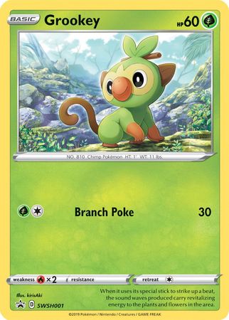 Grookey (SWSH001) [Sword & Shield: Black Star Promos] | Dragon's Lair Comics and Fantasy Houston TX