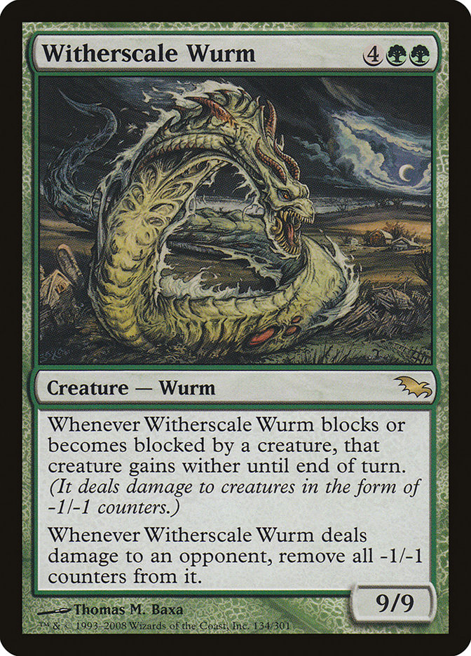 Witherscale Wurm [Shadowmoor] | Dragon's Lair Comics and Fantasy Houston TX