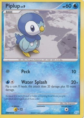 Piplup (5/12) [Diamond & Pearl: Trainer Kit - Manaphy] | Dragon's Lair Comics and Fantasy Houston TX