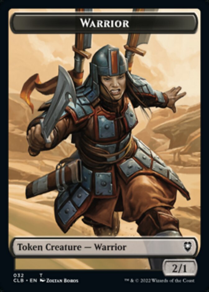 Warrior // Inkling Double-Sided Token [Commander Legends: Battle for Baldur's Gate Tokens] | Dragon's Lair Comics and Fantasy Houston TX