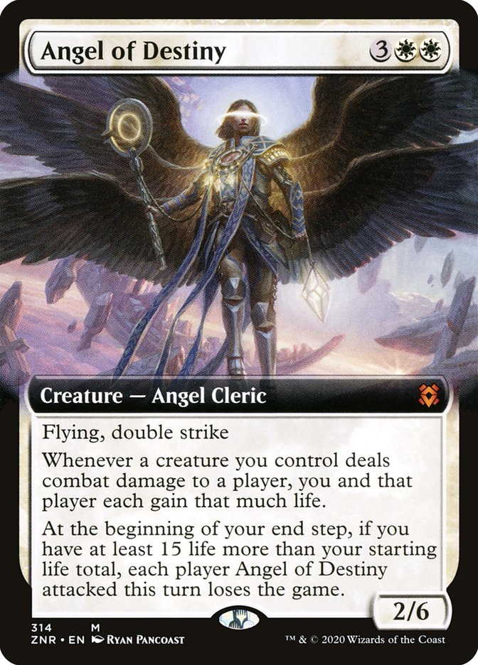 Angel of Destiny (Extended Art) [Zendikar Rising] | Dragon's Lair Comics and Fantasy Houston TX