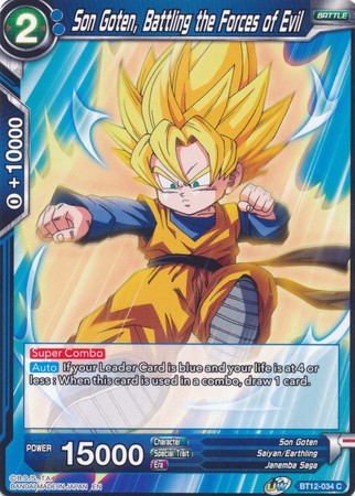 Son Goten, Battling the Forces of Evil (BT12-034) [Vicious Rejuvenation] | Dragon's Lair Comics and Fantasy Houston TX