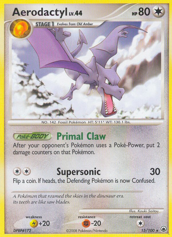 Aerodactyl (15/100) [Diamond & Pearl: Majestic Dawn] | Dragon's Lair Comics and Fantasy Houston TX