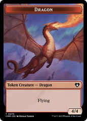 Dragon // Kor Ally Double-Sided Token [Commander Masters Tokens] | Dragon's Lair Comics and Fantasy Houston TX