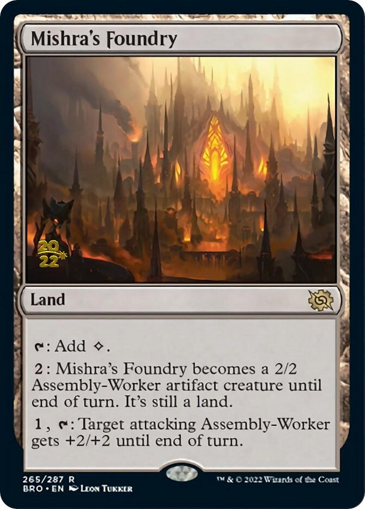 Mishra's Foundry [The Brothers' War Prerelease Promos] | Dragon's Lair Comics and Fantasy Houston TX