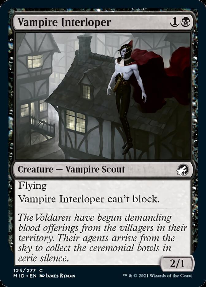 Vampire Interloper [Innistrad: Midnight Hunt] | Dragon's Lair Comics and Fantasy Houston TX