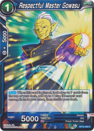 Respectful Master Gowasu (BT10-049) [Rise of the Unison Warrior 2nd Edition] | Dragon's Lair Comics and Fantasy Houston TX