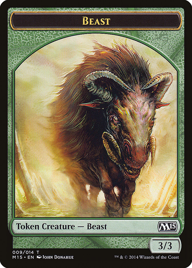 Beast Token (009/014) [Magic 2015 Tokens] | Dragon's Lair Comics and Fantasy Houston TX