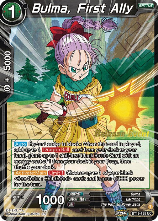 Bulma, First Ally (Fighter's Ambition Holiday Pack) (BT19-135) [Tournament Promotion Cards] | Dragon's Lair Comics and Fantasy Houston TX