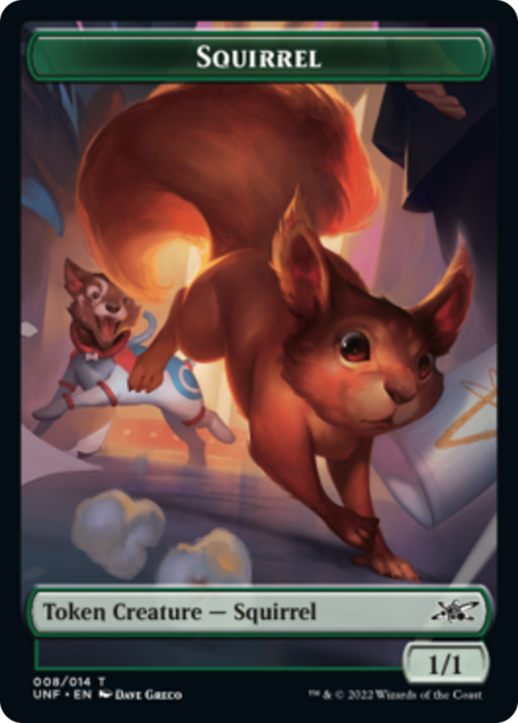 Squirrel // Balloon Double-Sided Token [Unfinity Tokens] | Dragon's Lair Comics and Fantasy Houston TX