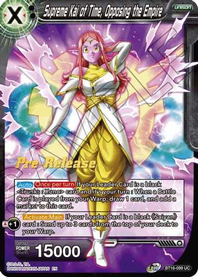 Supreme Kai of Time, Opposing the Empire (BT16-099) [Realm of the Gods Prerelease Promos] | Dragon's Lair Comics and Fantasy Houston TX