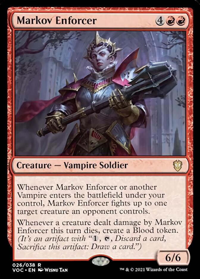 Markov Enforcer [Innistrad: Crimson Vow Commander] | Dragon's Lair Comics and Fantasy Houston TX