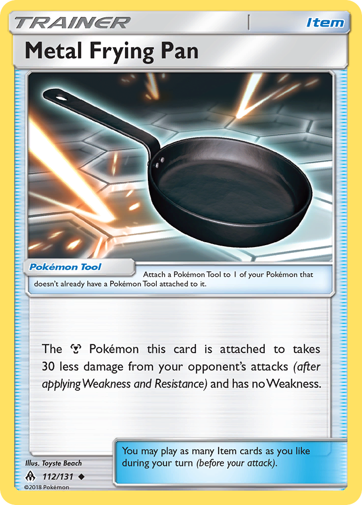 Metal Frying Pan (112/131) [Sun & Moon: Forbidden Light] | Dragon's Lair Comics and Fantasy Houston TX