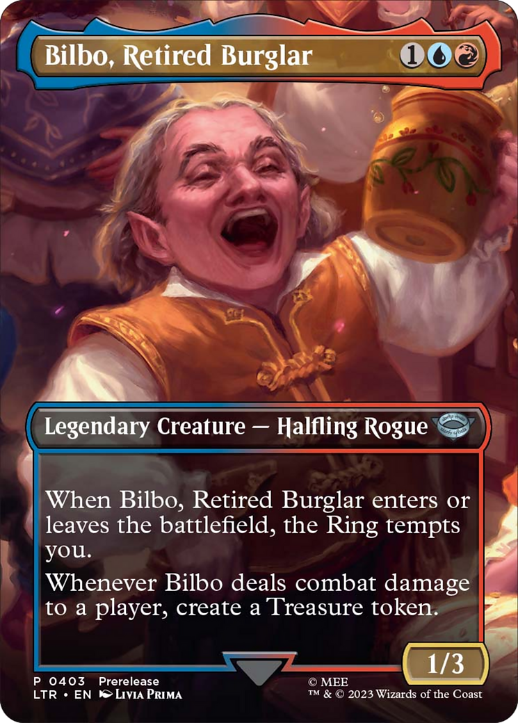 Bilbo, Retired Burglar (Borderless Alternate Art) [The Lord of the Rings: Tales of Middle-Earth] | Dragon's Lair Comics and Fantasy Houston TX