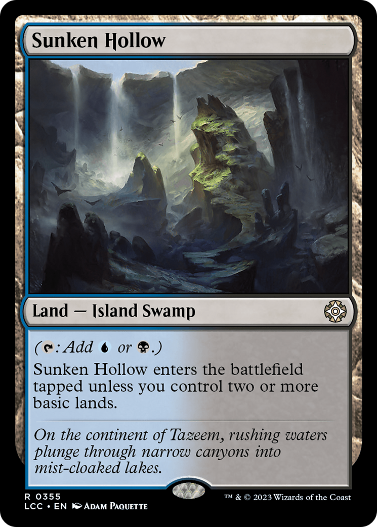 Sunken Hollow [The Lost Caverns of Ixalan Commander] | Dragon's Lair Comics and Fantasy Houston TX