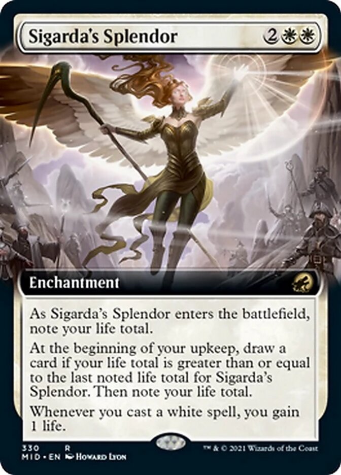 Sigarda's Splendor (Extended Art) [Innistrad: Midnight Hunt] | Dragon's Lair Comics and Fantasy Houston TX