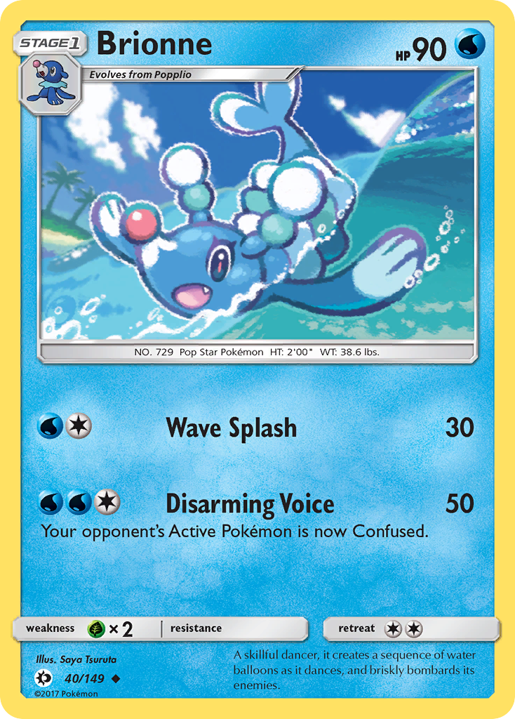 Brionne (40/149) [Sun & Moon: Base Set] | Dragon's Lair Comics and Fantasy Houston TX