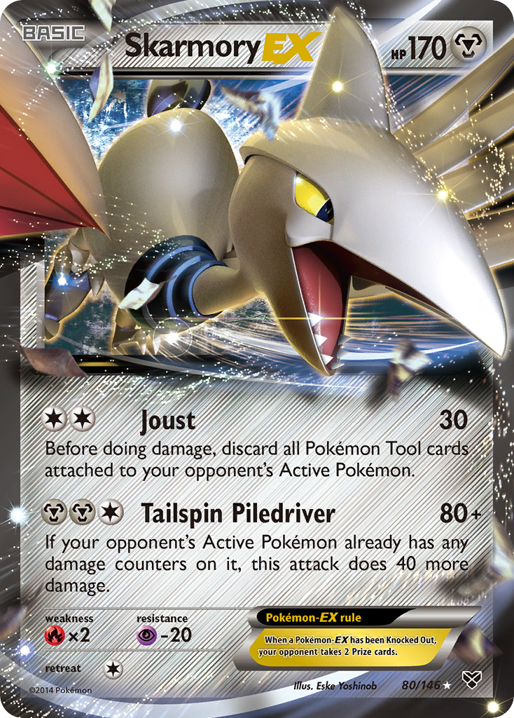 Skarmory EX (80/146) [XY: Base Set] | Dragon's Lair Comics and Fantasy Houston TX