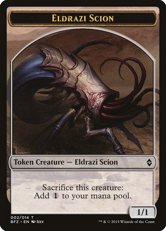 Eldrazi Scion Token (002/014) [Battle for Zendikar Tokens] | Dragon's Lair Comics and Fantasy Houston TX